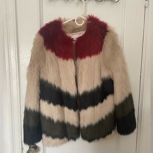 Frame faux fur jacket, S